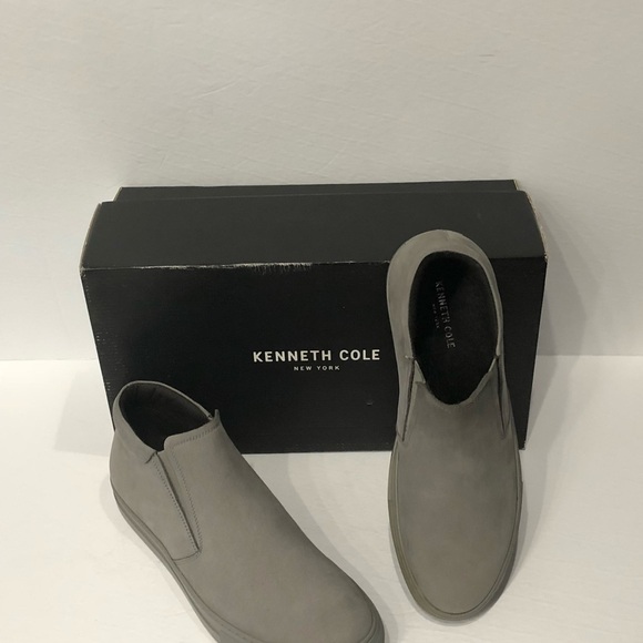Kenneth Cole suede shoes casual sneaker gray - Picture 1 of 4
